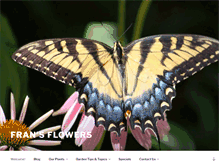 Tablet Screenshot of frans-flowers.com